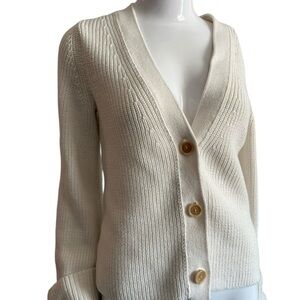 Banana Republic Women's Cream Cardigan Sweater